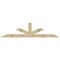 Ekena Millwork Saratoga Rough Sawn Timber Gable Bracket, Douglas Fir, 108"W x 27"H x 4"D x 6"F, 6/12 Pitch GBW108X27X0406SAR00RDF - alternate 1